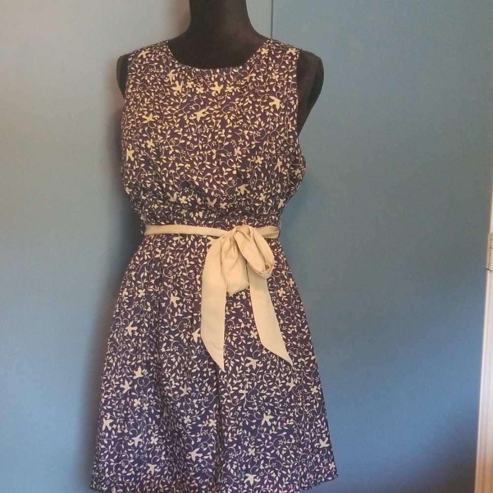 Bird & flower print F21 dress